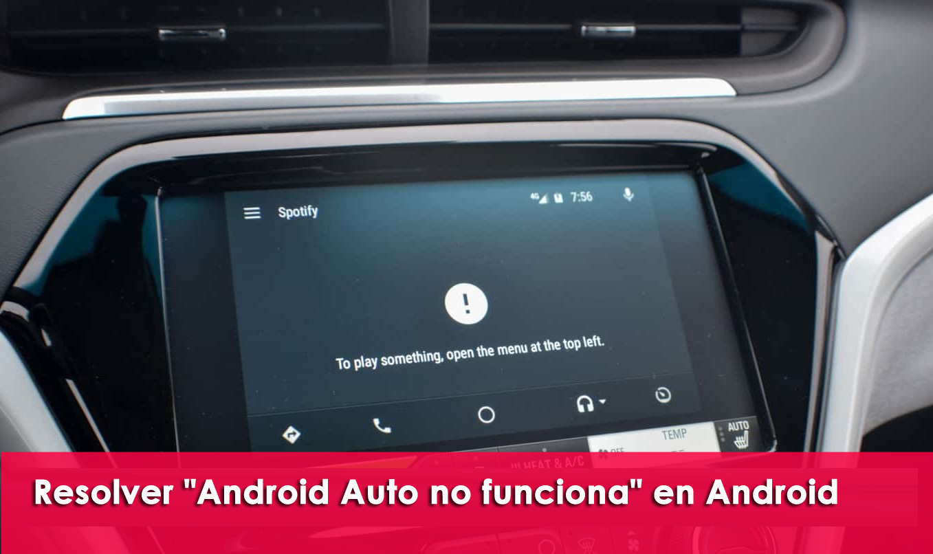 resolver "Android Auto no funciona" en Android