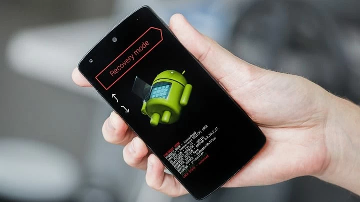 Teléfono Android atascado en modo de recuperación