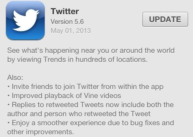 Update-Twitter-app-to-latest-version