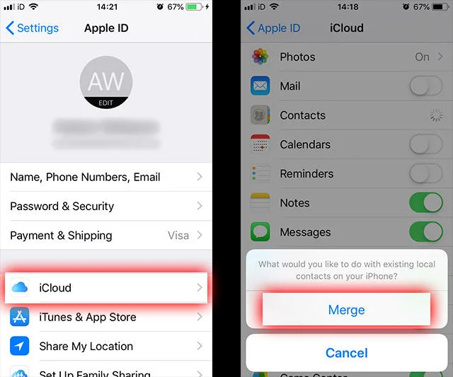 recover-contacts-using-icloud