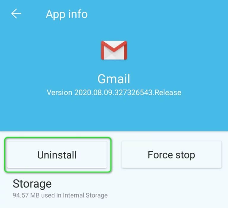 uninstall-Gmail-app
