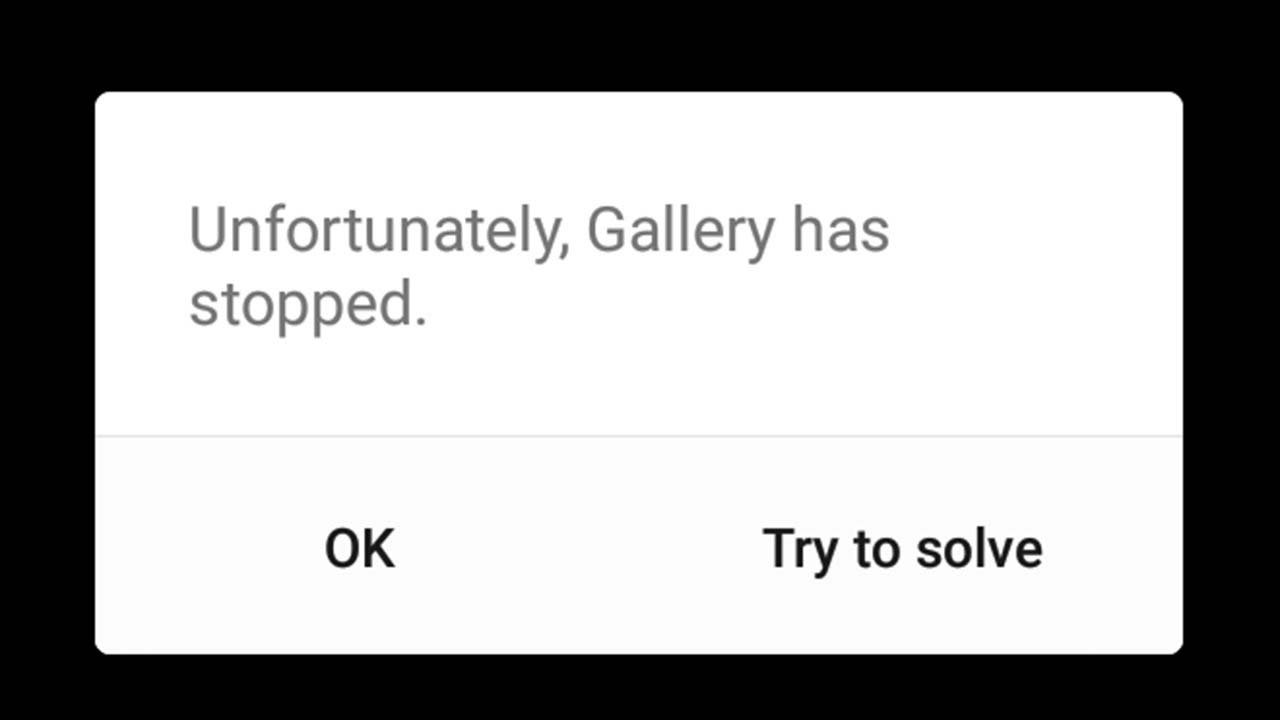 arreglar "Desafortunadamente, La galería se ha detenido” En Android