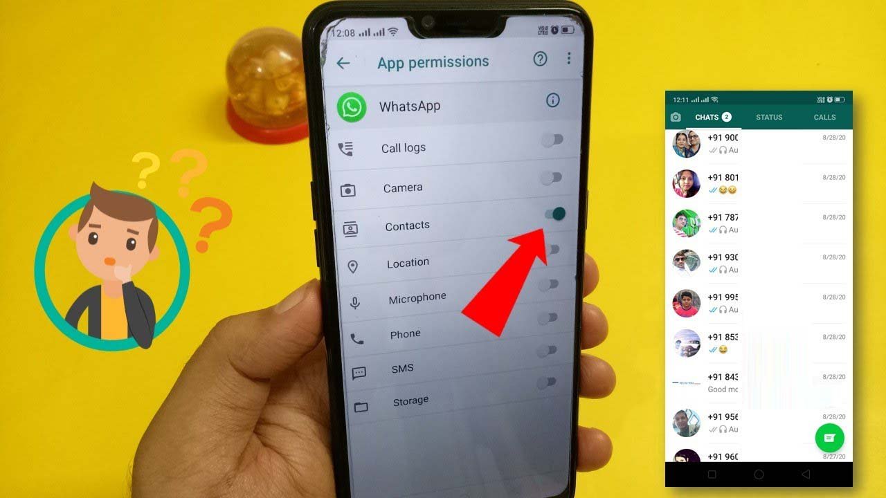 Arreglar WhatsApp no aparece Nombre de contacto pero número