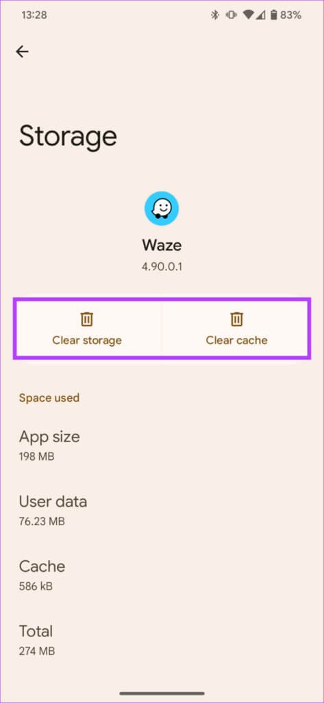 clear-waze-app-cache