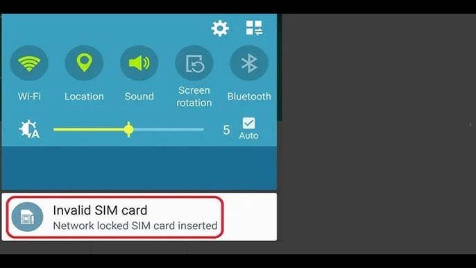 arreglar "Tarjeta SIM no válida" En Android