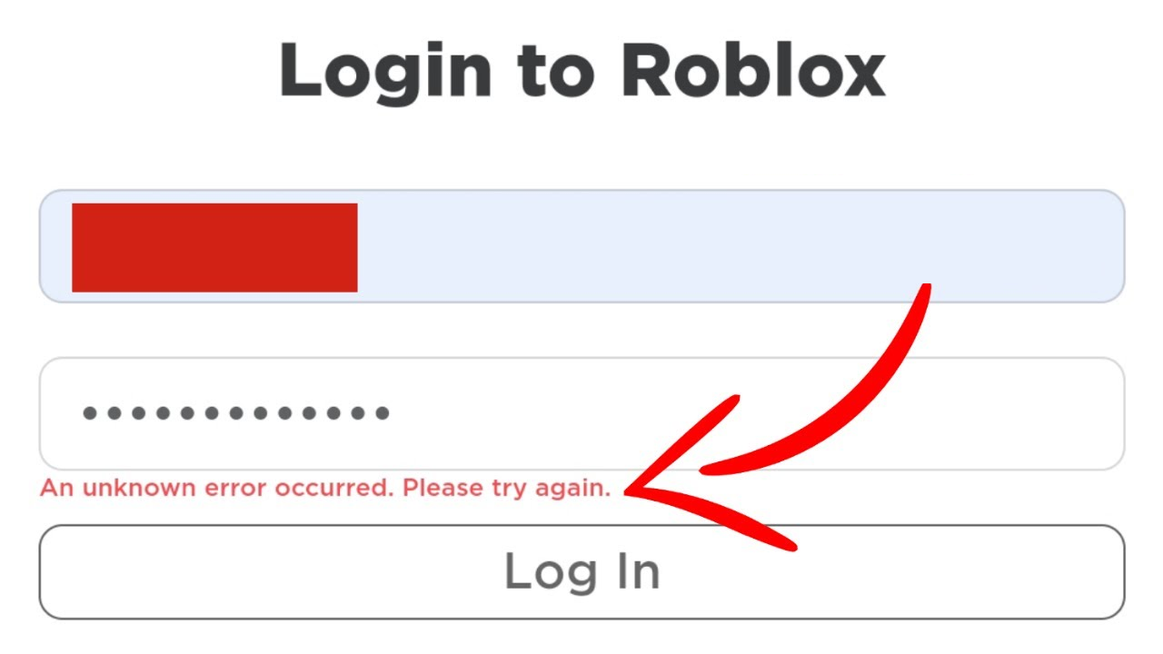 Roblox "Un error desconocido ocurrió" En Android