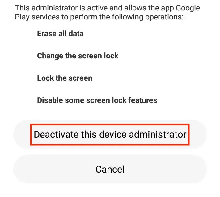 disable-device-administrator