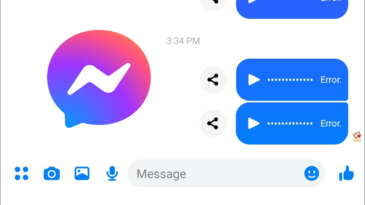 Arreglar Facebook Messenger Los mensajes de voz no funcionan