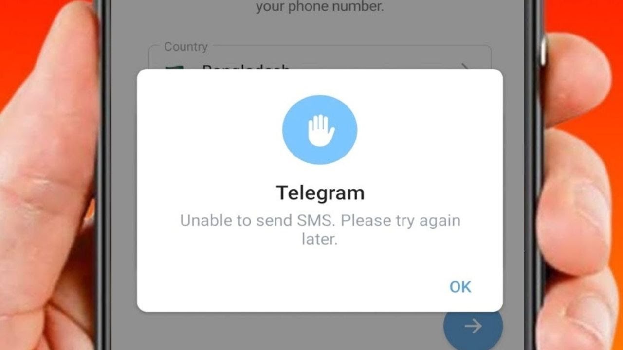 arreglarlo Telegrama no enviando Código SMS en Android