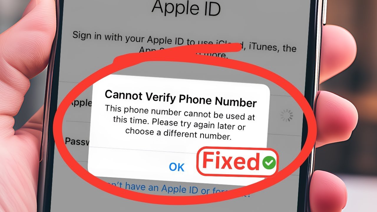 solucionarlo No se puede verificar el número de teléfono Para identificación de Apple